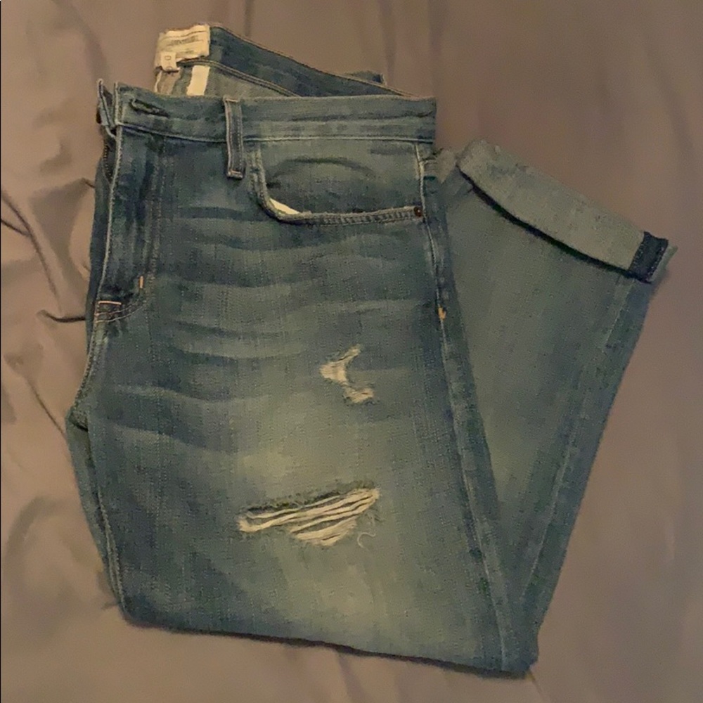 Ripped mom jeans